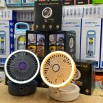 پنکه رومیزی شارژی چراغدار