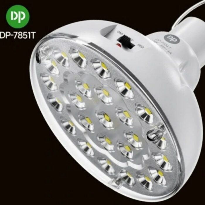 چراغ شارژی DP-7851T مدل قابل‌حمل با نور فوق‌العاده قوی و باتری لیتیومی قابل شارژ - Image 2