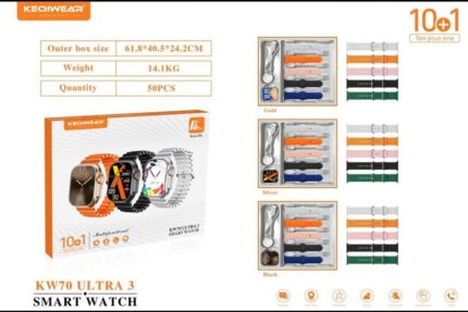 ساعت هوشمند KW70 Ultra 3 با صفحه‌نمایش HD