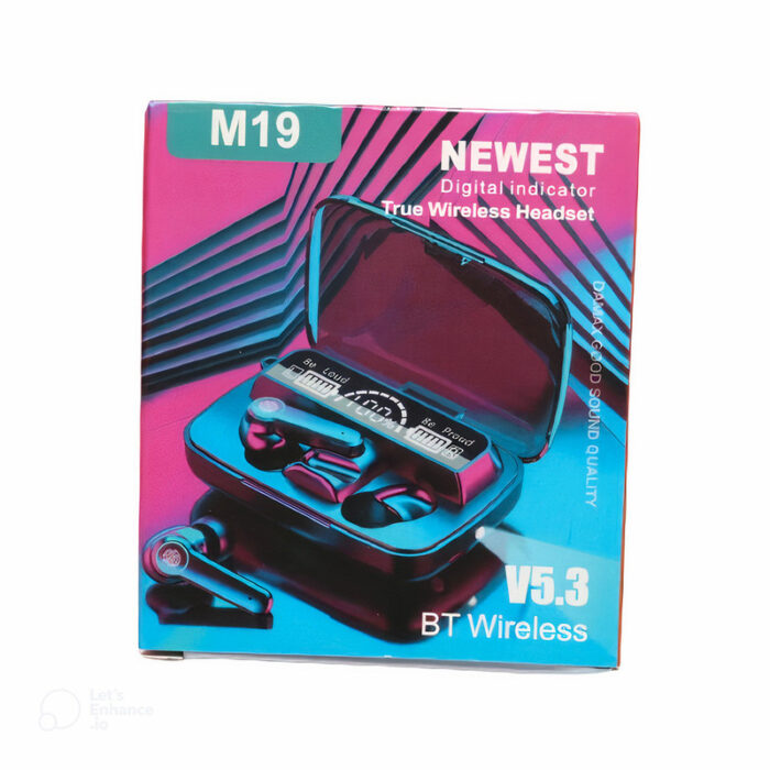 هندزفری بلوتوثی M19 TWS با نمایشگر LED و کنترل لمسی - Image 2