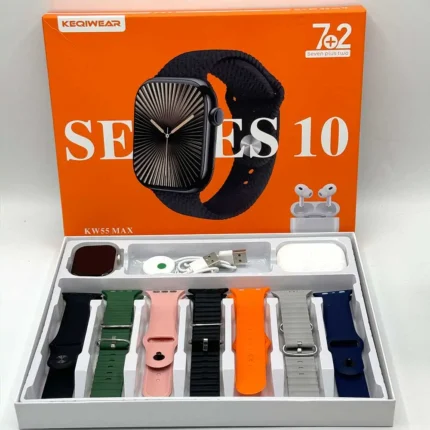 ساعت هوشمند KW55 Max با صفحه‌نمایش HD