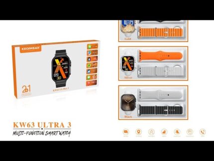 ساعت هوشمند KW63 Ultra 3 با صفحه‌نمایش HD