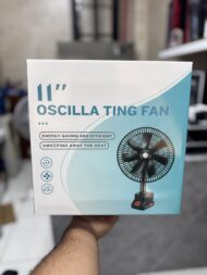 پنکه شارژی 11 اینچی گردان (Oscillating Fan) باتری‌خور - Image 2