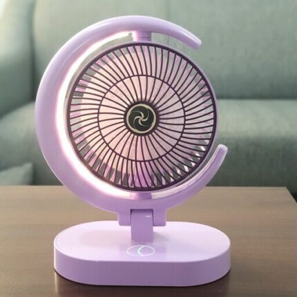 پنکه رومیزی شارژی Summer Desktop Fan مدل FO-4121 با شارژ USB و طراحی کم‌صدا