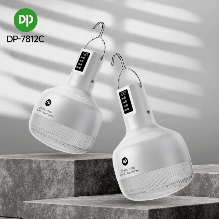 لامپ شارژی LED مدل DP-7812C با توان 18 وات و باتری لیتیومی 2000 میلی‌آمپرساعت